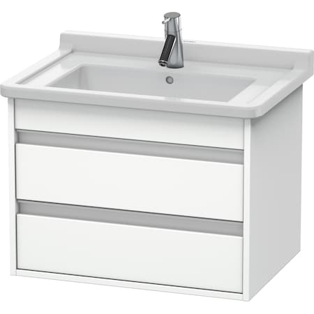 Duravit Ketho Wall-Mounted Vanity Unit Kt664301818 White Matt KT664301818